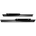 HECASA Rocker Panel Set Compatible with 1994-2013 EZGO TXT Golf Cart Full Powder Coated Diamond Plate Left + Right Black Aluminium