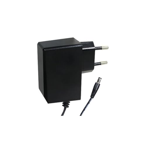 Alimentador 24VDC 1000mA, salida regulada, fuente de alimentación para dispositivos electrónicos y sistemas de seguridad.