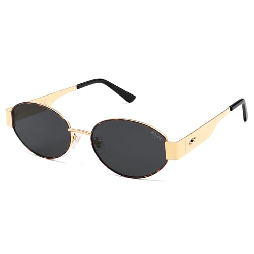 Image of SOJOS Retro Oval Sunglasses for Women Trendy Classic Shades UV400 Protection SJ1256