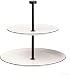 Produktbild ASA Etagere 2 stufig rund ATABLE 2010113 ! Vorteilsset beinhaltet 2 x den genannten Artikel und Set mit 4 EKM Living Edelstahl Strohhalme
