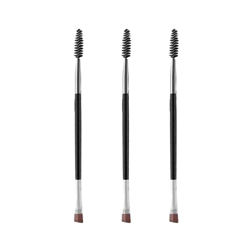 Kit de brosses pour cils et sourcils: Brosse à Cils, Peigne à Cils et Brosse Portable, pour l'extension et le lifting des cils et sourcils, set de 3 pièces