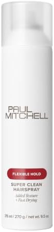 Paul Mitchell Super Clean Hairspray, Fast Drying, Adds Texture + Flexible Hold, For All Hair Types
