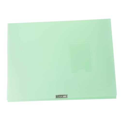 Veemoon Caja Organizadora de Archivos Color Verde Bolsa de Gruesa para Oficina y Escuela Almacenamiento Clasificador para Papeles y Carpetas Diseño Compacto y Fácil