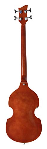 Rocktile VB-1 “Sir Paul” Vintage Beatbass - Violinbass - Bassgitarre - Hollowbody - 2 Humbucker - Sunburst