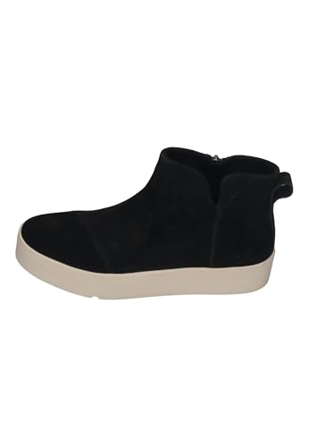 Image of TOMS Womens Verona Mid Suede Platform Zippered Sneakers Shoes Casual - Black - Size 9.5 B
