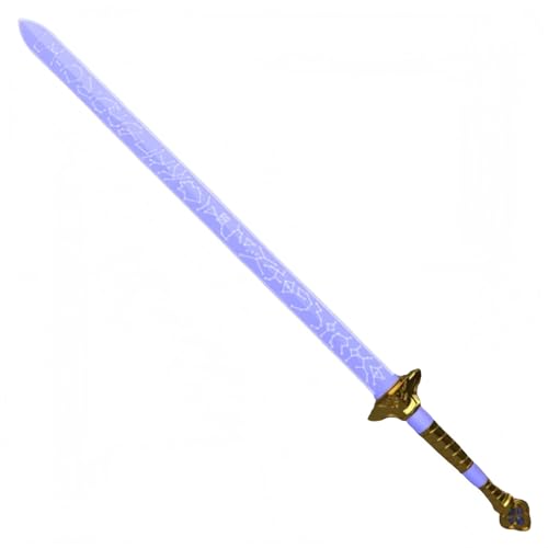 Cosplay und Halloween-Kostüm-Accessoire, Anime-Sammlerstück, Fantasy-Waffe, Silber