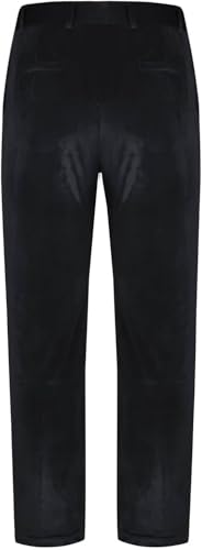 Dress Pants for Men Velvet Classic-Fit Expandable-Waist Flat-Front Suit Pants3