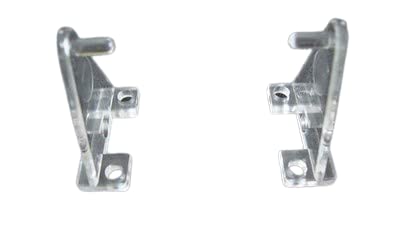 Amazing Drapery Hardware Hold Down Plastic Brackets for 2 1/2 inch Horizontal Blinds- Pack of 10 - Clear