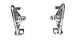Hold Down Plastic Bracket For 2 1/2 inch Horizontal Blind- Pack of 10 - Clear