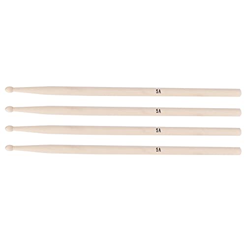 Baquetas para batería, de arce de alta resistencia, modelo 5A, para principiantes y práctica profesional, ideal para jóvenes bateristas, actuaciones en vivo y grabación en estudio miniatura 2