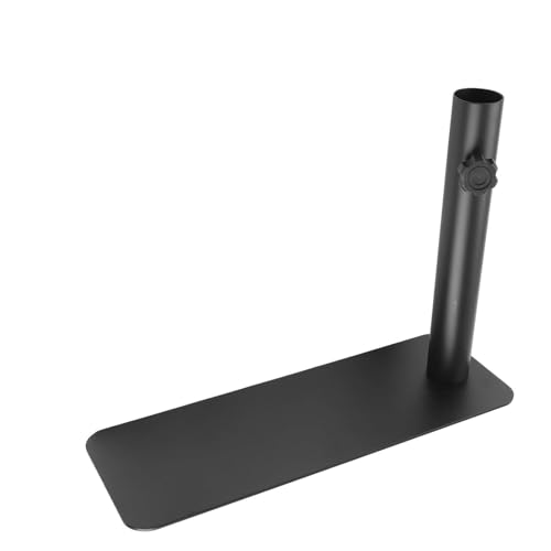 URPIZY Robusto supporto per asta di bandiera portatile in acciaio per pneumatici da auto, diametro 1,5 pollici, design rimovibile, per campeggio, eventi sportivi e casa - nero