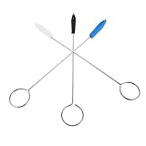 Milisten 3 Stück Klavierstimmwerkzeugset Kunststoffdämpfer Klavierstimmhilfe Klavierwartung Schwarz Weiß Blau für Anfänger und Profis