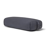 Manduka enlight Bolster Pillow - Yoga Pillow with Machine Washable Microfiber Cover, Curved Design for Optimal Workout and Meditation Support, Yoga and Pilates Equipment