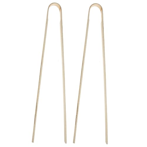 HEALEEP 2pcs Bamboo Litter Picker Tools Garbage Pickup Stick Pliers for Sanitation Workers