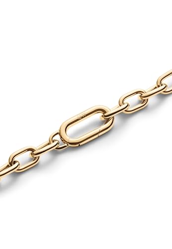 Image of Daniel Wellington Crystal Link Silver Chunky Chain Necklace for Women