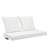 Zoom IMG-1 belem ecopelle bianco set cuscini