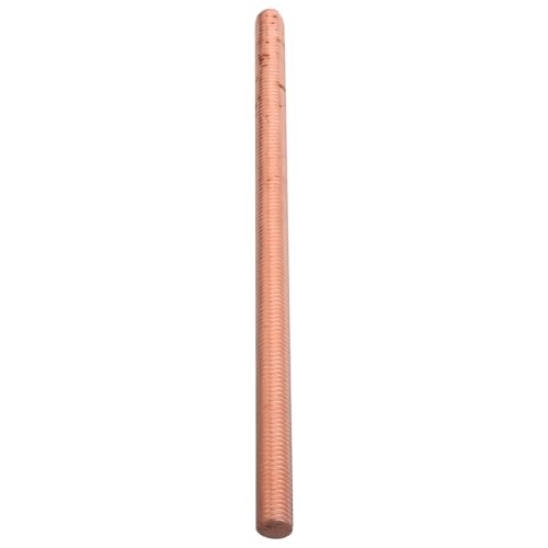Tige filetée en cuivre rouge polie lisse pour bricolage