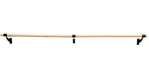 Ballet Barre 3 FT Long Single Wooden Bar Black 1.5” Diameter - Wall Mount Ballet Barre Fixed Height for Home or Studio Ballet Bar - Dance Bar, Stretch Bar, Dancing/Stretching - Thumbnail 5