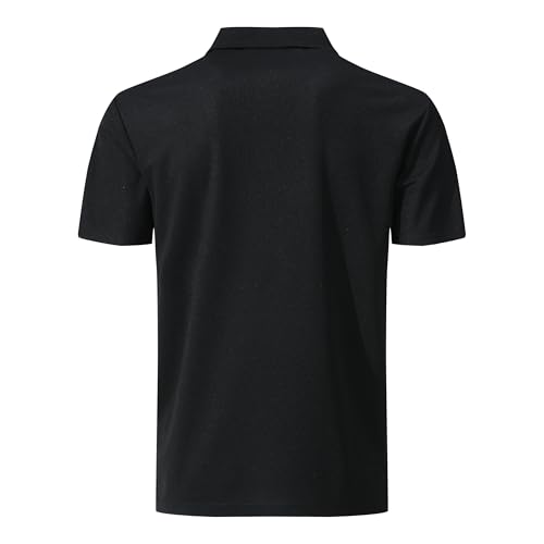 Men's Active Polo Shirt Quick Dry Performance Short Sleeve Tactical Golf Shirt3