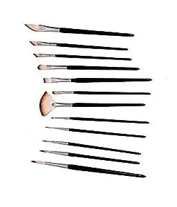 ECLET Art Brush Set for Artists, Painting Brushes Set of 12 Professional Round Pointed Tip Nylon Hair Artist Acrylic Paint Brush for Acrylic/Water Colour/Oil Painting Item 60