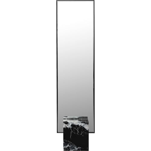 Kare Design Miroir sur Pied Hulda - Bloc de marbre - Miroir de Luxe - avec Cadre - pour Chambre à Coucher, Salon, Couloir - 180 x 46 cm (L x l)