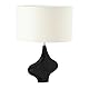LAMPARA SOBREMESA 48X8X49,5 MADERA NEGRO/SIN PANTALLA