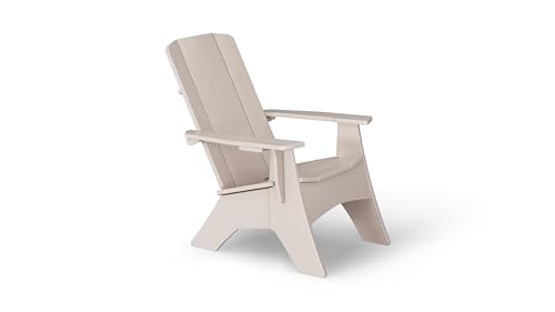 Ledge Lounger - Mainstay Ultimate Adirondack - Resin Adirondack Patio Chairs - UV Stable & Weather Resistant - All Weather Outdoor Furniture - for Use on Sundeck, Patio, & Waterfront - Cloud