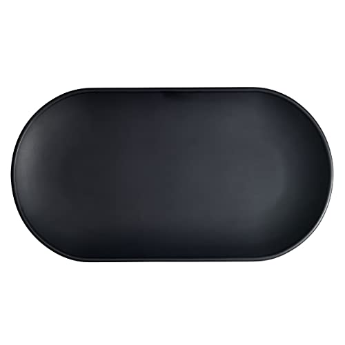 Avanti Linens - Vanity Tray, Countertop Décor, Decorative Home Accessories (Memphis Black Collection)