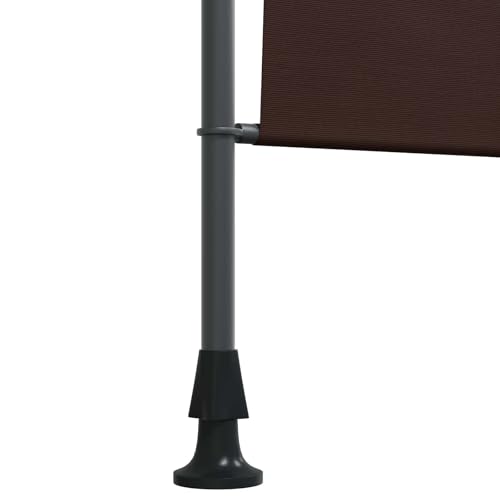 Store roulant extérieur marron 200x270 en polyester contre la chaleur