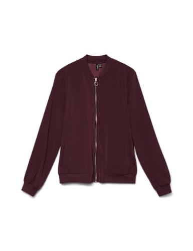 VERO MODA Damen Vmcoco L/S Bomber Ga Noos Kurzjacke, Winetasting, XL