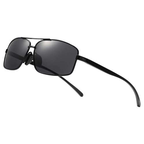 Polarized Sunglasses for Men Frame Ultra Square Rectangular UV400 Protection Sun Glasses2