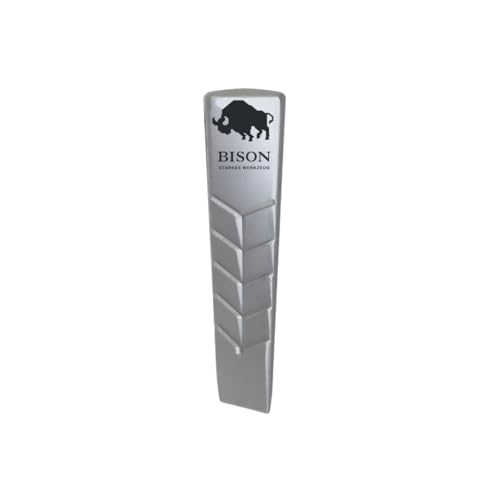 Bison Drehspaltkeil I Aluminium 800g I Hochwertiger Spaltkeil aus Aluminium geschmiedet I Gedrehte Keilform mit Führungsrippen & Oberflächenprofil