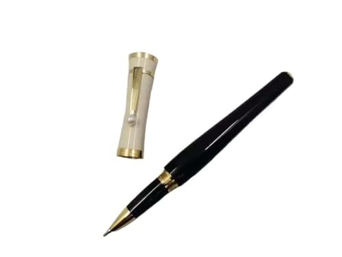 Stylos à bille de luxe sans bavure avec pochette dorée anti rayures