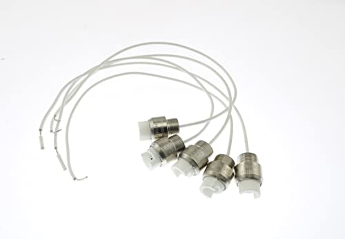 BLLNDX 5 Pack R7S Ceramics Lamp Base Socket Lamp Holder Conveter Connector R7S Bulb Socket Lamp Holder Connector Metal Ceramics Handle for Flood Light Bulb