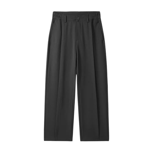 Men's Casual Pants Pleated Suit Straight Loose Draped Trousers
