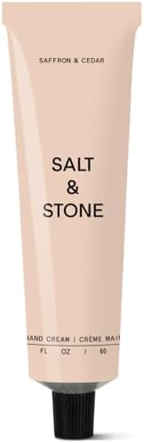 Salt & Stone Hand Cream, Hand Lotion, Women & Men, Saffron & Cedar 2 fl oz
