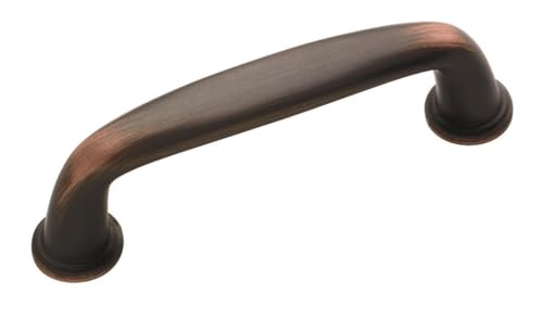 Amerock | Cabinet Pull | Oil Rubbed Bronze | 3 inch (76 mm) Center to Center | Kane | 1 Pack | Drawer Pull | Drawer Handle | Cabinet Hardware