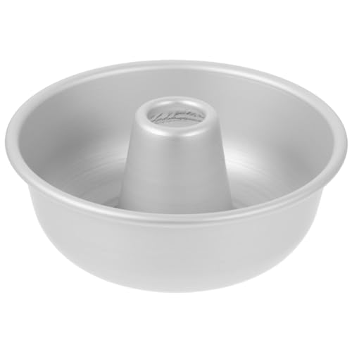 Hemoton 5.1-Inch Angel Food Cake Pan, Non-Stick Angel Food Cake Fluted Tube Baking Pan for Oven and Baking, 5.1