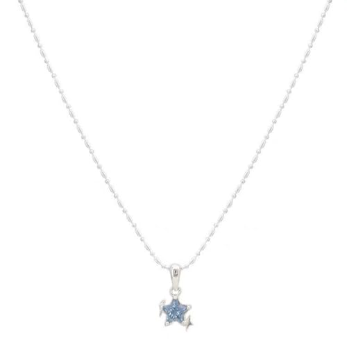 Collier pendentif étoile bleue parfait pour le style des étudiantes