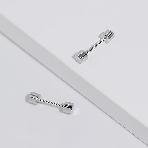 Piercing tragus acier inoxydable or unisexe à vis - 4