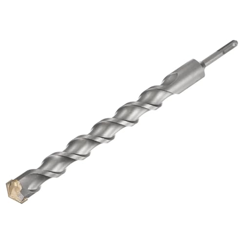 1 Broca Sds-Plus de 350 mm de Largo, Broca para Martillo Rotatorio de 10-35 mm de Diámetro, Punta de Carburo, Ranura En U, Brocas de Impacto para Hormigón, Baldosas de Cerámica, Piedra, Plástico (350