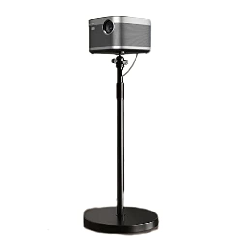 Support de projecteur de chevet et étagère de sol noire pour tête de table