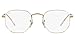 Ray-Ban RX6448 Hexagonal Prescription Eyeglass Frames, White On Legend Gold/Demo Lens, 54 mm