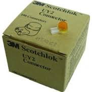 100-Pack 3M UY2 Scotchlok Connectors - Grease Filled Butt Wire