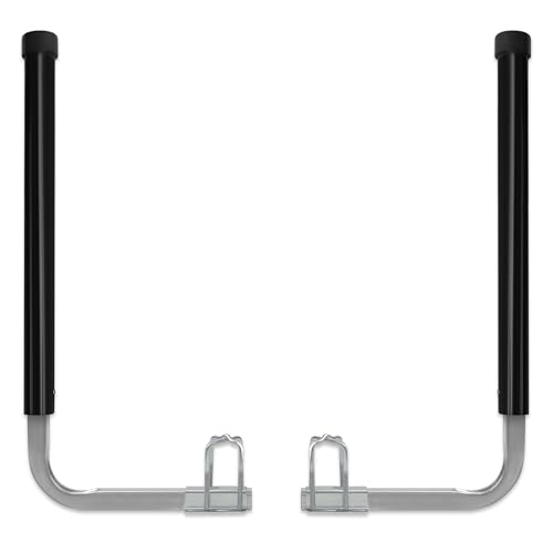 JY PERFORMANCE Boat Trailer Guide-ons, 40"/48" Adjustable, 2PCS Rustproof Electro-Galvanized Steel Trailer Guide ons, Trailer Guides with Black PVC Pipes, for Ski Boat, Fishing Boat, Sailboat Trailer