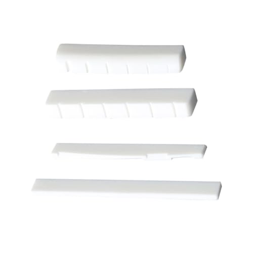 Vaguelly 4pcs Guitar Saddle Replacement Nut Guitar String Nuts for Acoustic Electric Accessories