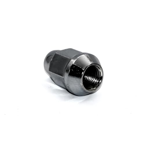 Image of 20pcs 1.4 inch Chrome 1 /2-20 Closed End Bulge Acorn Lug Nuts Cone Seat 19mm Hex Wheel Lug Nut Compatible with Cherokee Bronco Liberty Mustang Ranger Explorer YJ TJ KJ KK ZJ WJ WK XK MJ XJ
