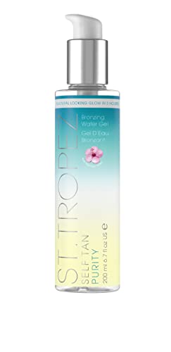 ST.TROPEZ Self Tan Purity, Gel de Agua Autobronceador Corporal, Fragancia Tropical, Activo Autobronceador Natural y Vegano - 200 ml