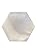 Van Neubells Collection 3 inch Hand-Poured Glass Hexagon Wall Mosaics Mother of Pearl Effect Iridescent Finish (1 Piece)