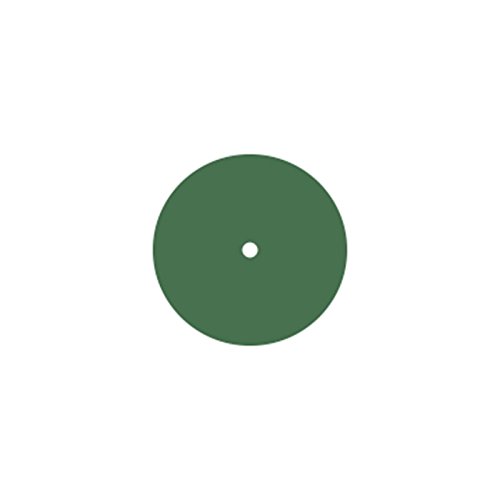 Dedeco 0138 Rubberized Abrasive Wheel, Silicon Carbide, Medium, 3 x 1/4 x 1/4, Green